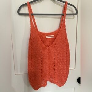 Anthropologie Coral Knit Top